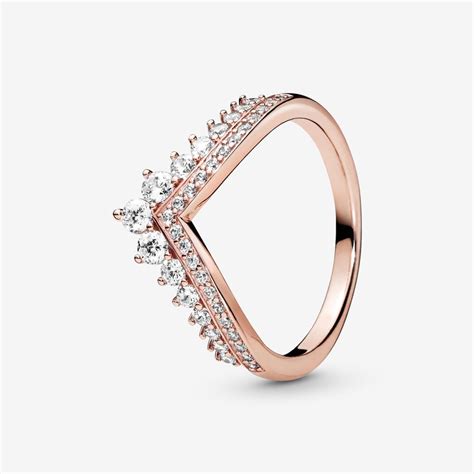 Pandora Princess Wishbone Ring, Rose Gold